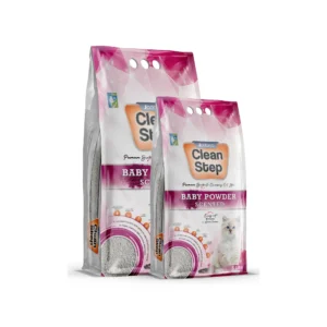 Clean Step Baby Powder Kokulu Topaklanan Bentonit Kedi Kumu 10 LT