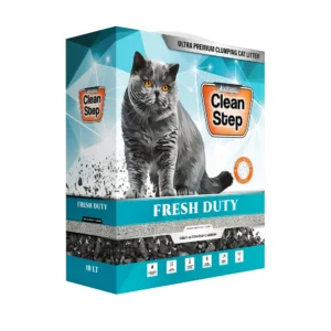 Clean Step Fresh Duty Aktif Karbonlu Nature Kokulu Topaklanan Kedi Kumu 10 LT