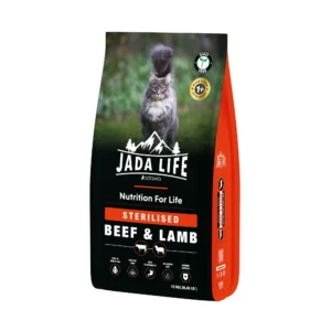 Jada Life Sığır Etli ve Kuzulu Kısırlaştırılmış Yetişkin Kedi Maması 12 KG
